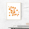 US 1 Set Autumn Theme PET Hollow Out Drawing Painting Stencils DIY-MA0001-54-6