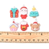 24Pcs 6 Styles Christmas Opaque Resin Pendants RESI-FS0001-43-7