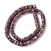 Assembled Synthetic Bronzite and Imperial Jasper Beads Strands G-I318-03B-4