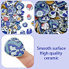 500G 4 Colors Mosaic Tiles Porcelain Cabochons DIY-SP0007-87-6