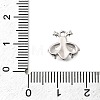 Brass Micro Pave Clear Cubic Zirconia Charms KK-K426-05P-3