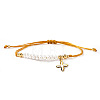 304 Stainless Steel Cross Charm Bracelets NZ8647-5-1