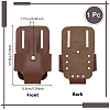 PU Leather Tape Measure Holder for Belt TOOL-WH0059-080A-2