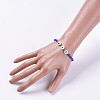 Glass Beads Stretch Bracelets BJEW-JB04756-01-4