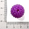 Chunky Resin Rhinestone Bubblegum Ball Beads RESI-S259-A-4