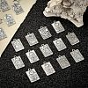 50Pcs 5 Styles Tibetan Style Alloy Pendants TIBEP-CJ0002-03-5