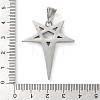 304 Stainless Steel Pendants STAS-M113-03AS-3