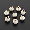 ABS Plastic Imitation Pearl Pendants KK-N242-019-1