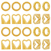 40Pcs 2 Style Alloy Bead Frame FIND-DC0002-72-1
