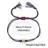 304 Stainless Steel Alphabet Bead Adjustable Bracelets IC6774-13-4