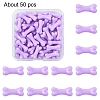 50Pcs UV Plating Acrylic Beads PACR-YW0001-27A-1
