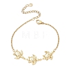 3Pcs 3 Styles 304 Stainless Steel Turtle Link Bracelets BJEW-JB13417-3