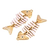 304 Stainless Steel Enamel Big Pendants STAS-Z202-07G-01-2