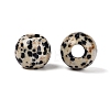 Natural Dalmatian Jasper European Beads G-Q602-09B-08-2