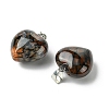 Natural Dragon Veins Agate Pendants G-F820-10A-21-2