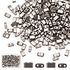 400Pcs 2-Hole Glass Seed Beads SEED-CN0001-08-1