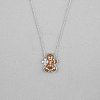 Christmas Brass Enamel Gingerbread Man with Clover Pendant Necklaces FS-WGDCCA1-02-1