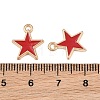 Alloy with Enamel Charms AL-CBA9C31-06G-C-3