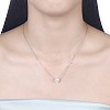925 Sterling Silver Pearl Cross Shape Pendant Necklaces NJEW-BB30761-4