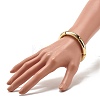 Chunky Acrylic Curved Tube Beaded Stretch Bracelet for Women X-BJEW-JB07628-3
