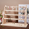 4-Tier Wood Earring Display Organizer Holder EDIS-WH0031-05A-4