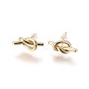 Brass Stud Earrings EJEW-F809-02-2