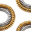 2 Strands 2 Colors Electroplate Non-magnetic Synthetic Hematite Beads Spacers Strands G-TA0001-28-11