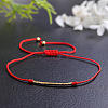 Handmade Glass Seed Beads Braided Bead Bracelets LE4581-1-1