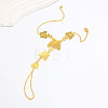 Vintage Butterfly Brass Link Ring Bracelets XK9574-1-3