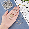 60Pcs 2 Styles Alloy Crystal Rhinestone Connector Charms FIND-DC0001-39-3
