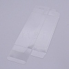 Transparent Plastic PET Box Gift Packaging CON-WH0077-19A-1