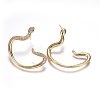 Brass Studs Earrings KK-I648-12G-2