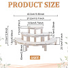 3-Tier Semi-Circle Wood Cupcake Display Risers ODIS-WH0030-89-2