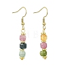 Natural Tourmaline Dangle Earrings EJEW-JE07308-01-2