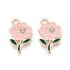 Alloy Rhinestone & Enamel Pendants ENAM-T024-63B-G-1