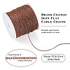 Brass Coated Iron Flat Cable Chains CH-TAC0007-01R-4