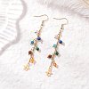 Natural Gemstone Dangle Earrings EJEW-JE06668-02-2