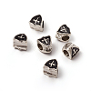 Antique Silver Plated Alloy European Beads MPDL-L030-L01-AS-1