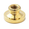 Golden Tone Wax Seal Brass Stamp Heads STAM-P002-01G-06-2