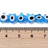 Handmade Evil Eye Lampwork Beads Strands LAMP-G166-02D-4