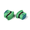 Saint Patrick's Day Handmade Polymer Clay Beads CLAY-T023-21-2