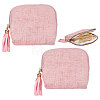 Velvet Jewelry Storage Zipper Bags with Tassel ABAG-WH0045-76-1