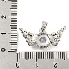 Brass Micro Pave Cubic Zirconia Pendants KK-Q812-01P-3