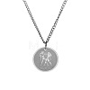 Non-Tarnish Stainless Steel 12 Constellation Pendant Necklaces for Sweater FZ0908-4-1