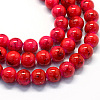 Baking Painted Glass Round Bead Strands DGLA-Q019-6mm-47-1