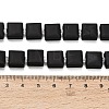 Natural Frosted Obsidian Beads Strands GG-F802-B15-01-4
