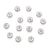 Brass Rhinestone Spacer Beads RB-A014-L6mm-28S-2