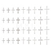 36Pcs 9 Styles Religion Themed Alloy Pendants FIND-TA0002-56-2