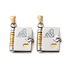304 Stainless Steel Pendants SA-CBA694E-01GP-06-1