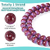 1 Strand Baking Paint Glass Beads Strands DGLA-TADJ0001-02B-3
